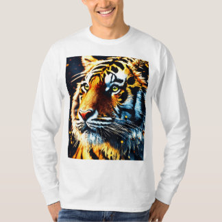 "Flamme grinçante - T-shirt Lion majestueux"