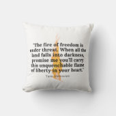 Flamme inextinguible - Coussin à lancer (Recto)