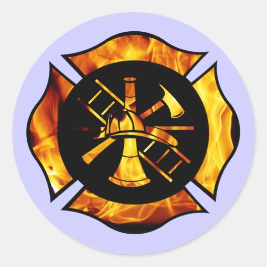 Flamme Maltese Cross New - Sticker (Devant)