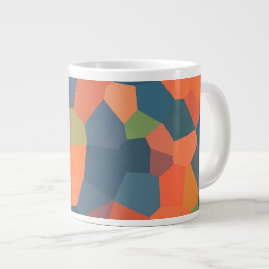 Flamme, minuit, Mug Jumbo Vert (Devant droit)