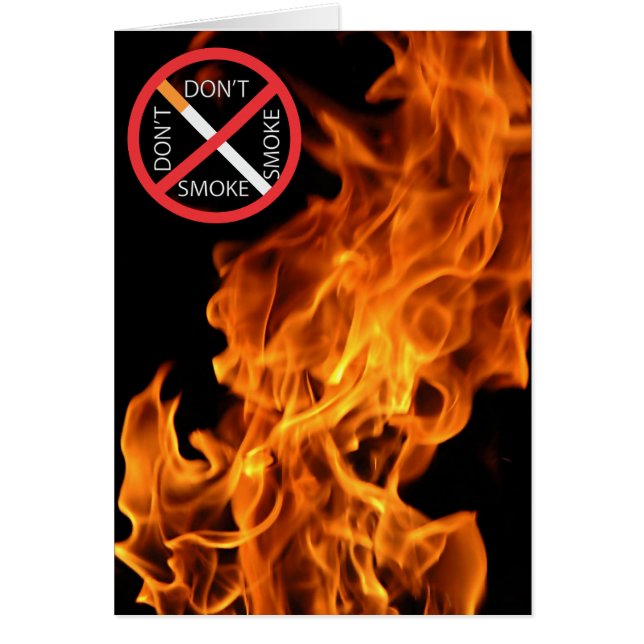 Flamme, ne fumez pas le panneau rouge (Devant)