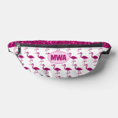 Flamme rose étincelant flamant brillant Monogram (Poser)