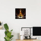 Flamme spirituelle - Poster (Bureau à domicile)