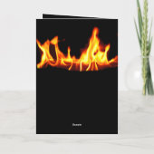 Flamme sur le feu Invitation de la partie f (Dos)