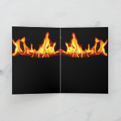 Flamme sur le feu Invitation de la partie f (Intérieur)