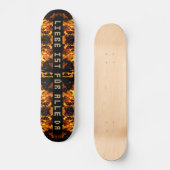 Flammen Explosion Skateboard (Voorkant)