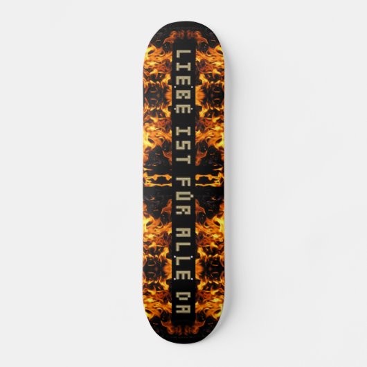 Flammen Explosion Skateboard (Voorkant)