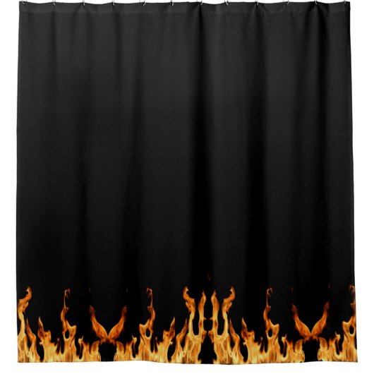 Flammen – Flamme – Flame – Flames – Feuer – Fire Douchegordijn (Voorkant)