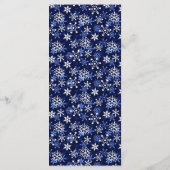 Flammes blanches sur carte en rack bleu foncé (Dos)