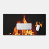 Flammes chaudes éclatantes Photographique Noir (Clavier et souris)