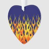 Flammes de course classique sur bleu marine (devant)