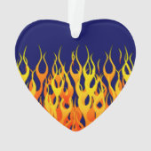 Flammes de course classique sur bleu marine (dos)