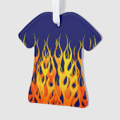 Flammes de course classique sur bleu marine (devant)