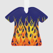 Flammes de course classique sur bleu marine (devant)