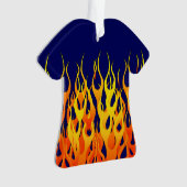 Flammes de course classique sur bleu marine (devant)