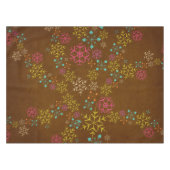 Flammes de neige à bulles sur nappes Brown (Devant (Horizontal))