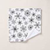 Flammes de neige blanches modernes Berries Pain de (Gant de toilette)