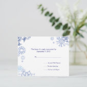 Flammes de neige bleues et blanches Mariage RSVP 2 (Debout devant)