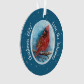 Flammes de neige cardinales de Noël en rouge ou bl (devant)