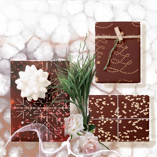 Flammes de neige, Coeurs et feuilles de papier d'e