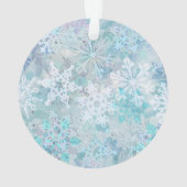 Flammes de neige dansantes Ornement acrylique (dos)