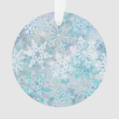 Flammes de neige dansantes Ornement acrylique (devant)