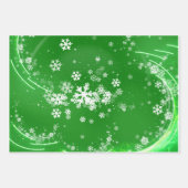 Flammes de neige de Noël FEUILLES DE PAPIER (Devant 3)