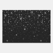 Flammes de neige de Noël FEUILLES DE PAPIER (Devant 2)
