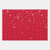 Flammes de neige de Noël FEUILLES DE PAPIER (Devant)