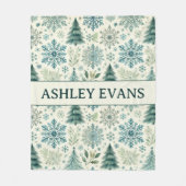 Flammes de neige de vacances, couverture Motif de (Devant)