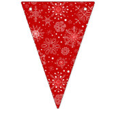 Flammes de neige de vacances drapeaux de bannière (Deuxième drapeau)