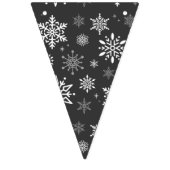 Flammes de neige de vacances drapeaux de bannière (Troisième drapeau)