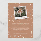 Flammes de neige d'hiver Cadre Joyeuses vacances É (Verso)