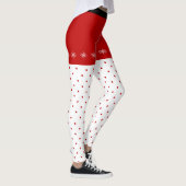 Flammes de neige et Leggings de Noël Pois (Droite)