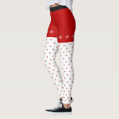 Flammes de neige et Leggings de Noël Pois (Gauche)