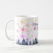 Flammes de neige personnalisées de la Mug de Noël (Gauche)