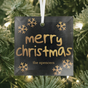 Flammes de neige rayonnantes Ornement de Noël pers