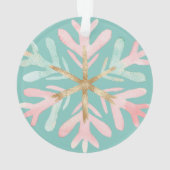 Flammes de neige rose de Noël sur blanc (dos)