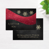 Flammes de neige rouge Noël (Bureau)