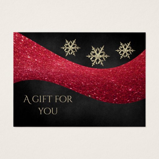 Flammes de neige rouge Noël (Devant)