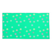 Flammes de neige sur des taies d'oreiller de taill (Dos-gauche)