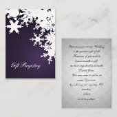 Flammes de neige violette Cartes d'immatriculation (Devant / Derrière)