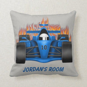 Flammes de voiture de course du coussin des