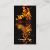 Flammes d'incendie brûlant des Cartes de visite de (Dos)