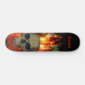 Flammes d'incendie crânien planche de skateboard p (Horz)