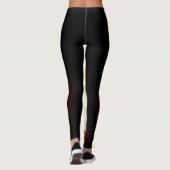 Flammes éclatantes Leggings (Dos)