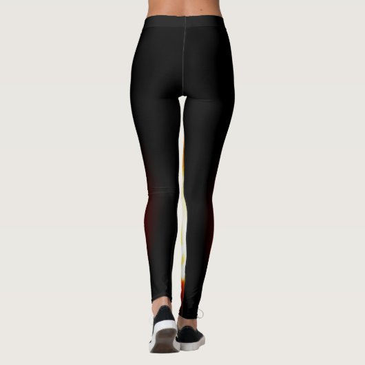 Flammes éclatantes Leggings (Dos)