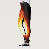 Flammes éclatantes Leggings (Gauche)