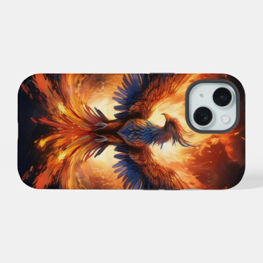 Flammes en flammes : Aigle épique sur casque de té (Verso Horizontal)