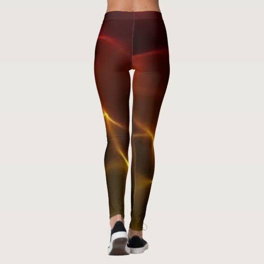 Flammes flamboyantes Leggings (Dos)